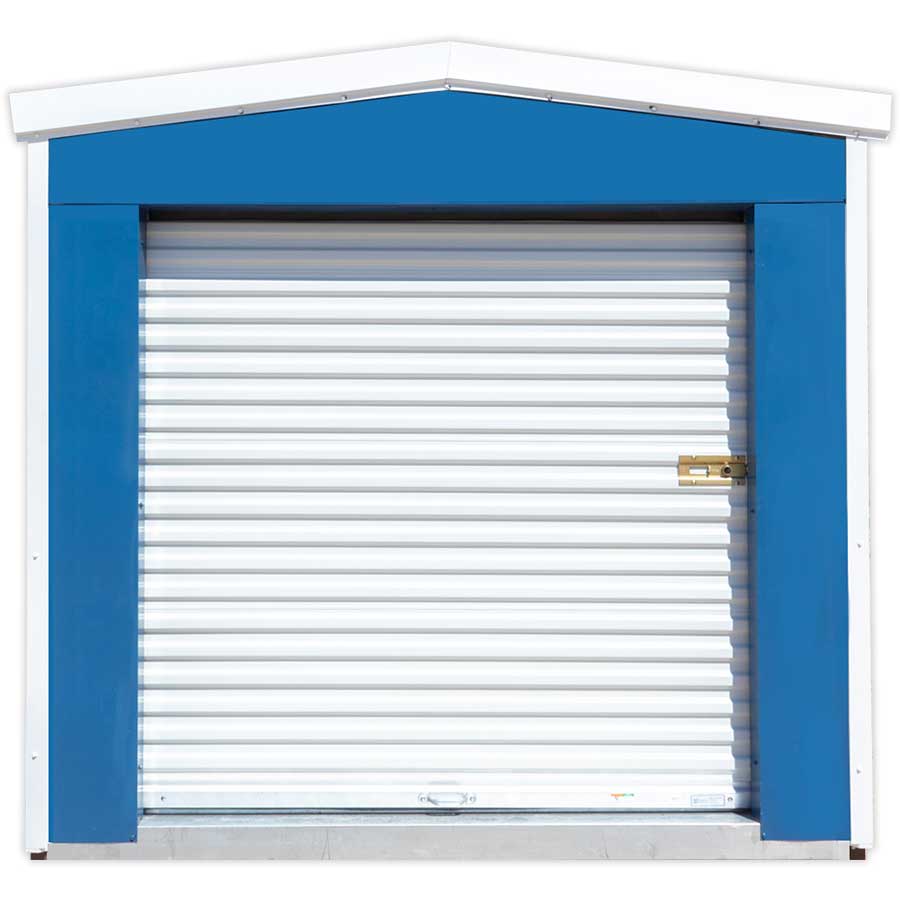 Siding: Harbor Blue | Trim: White | Door: Glossy White